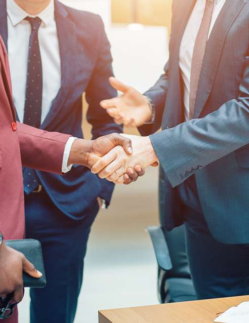 hand shaking group