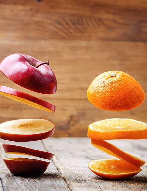 comparing apples and oranges